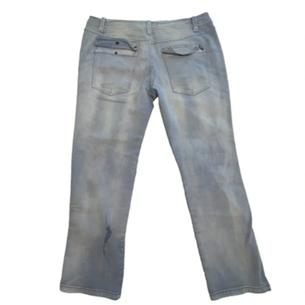 Free People Mountaineer Relaxed Straight Jeans Light Wash‎ Denim Womens Size 12